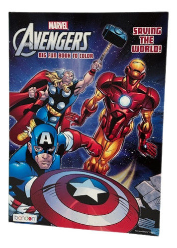 Libro De Colorear Avengers Marvel - Aventura Con Tus Héroes