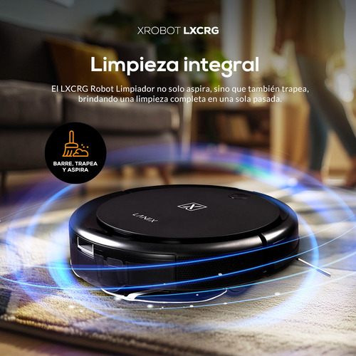 Robot Aspiradora Inteligente Barre Y Trapea Lanix Lxcrg