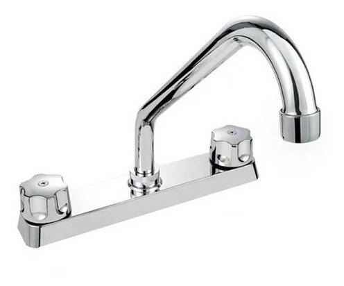 Imagen 1 de 1 de Mezcladora Llave Fregadero Cocina Cuello 360° Inoxidable Plateado