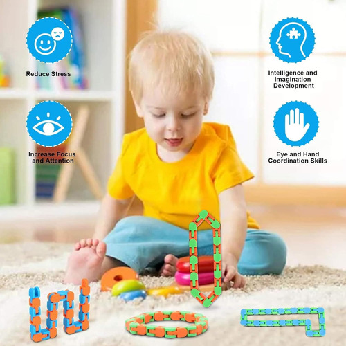 8pcs Fidgets Wacky Tracks Juguetes Fidget Para Niños ...