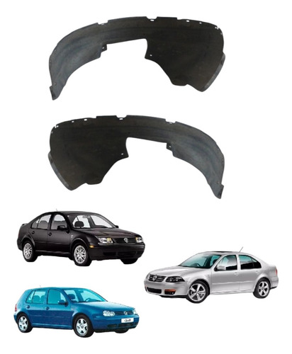 Par De Tolvas Loderas Para Salpicadera Jetta A4 99-07 Nuevas