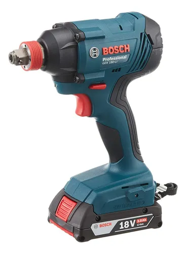 Llave Impacto Inalambrica 18v 2 Bater 1,5ah Bosch Gdx 180-li