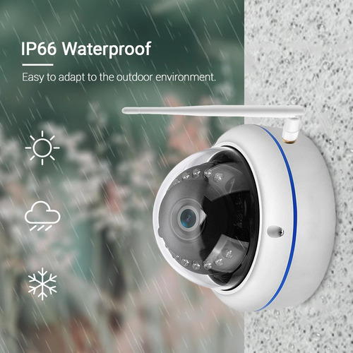 Câmera Icsee Onvif 5mp Wifi, Filmadora Sem Fio