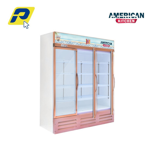Imagen 2 de 7 de Vitrina Enfriador Uso Comercial -3 Puertas Dorado 1.100 Lts