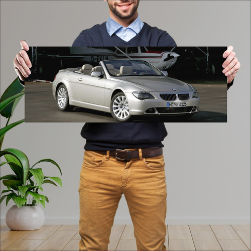 Cuadro 30x80cm Auto 2004 Bmw 6 Series Convertibl 366