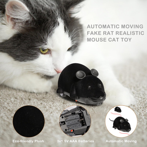 Juguete Para Gato De Ratón En Movimiento Automático, Juguete