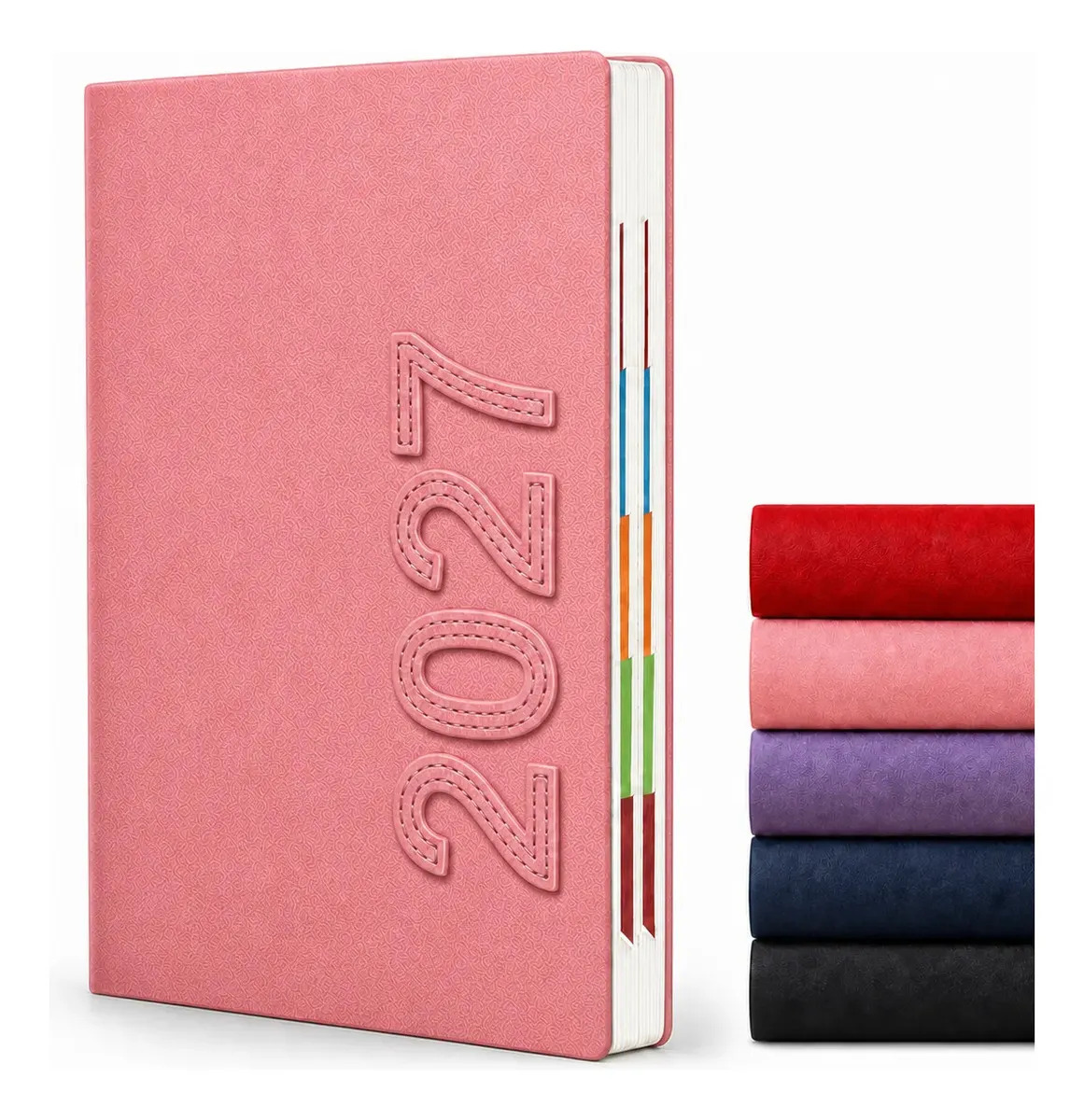 Agenda 2027 Diaria Ejecutiva Planificador Diario Cuaderno Portada Rosa