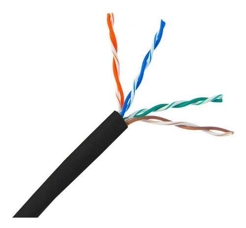 Imagen 3 de 7 de Cable Utp 100m Cat 5e Exterior X 100 Metros Cctv Redes Envío
