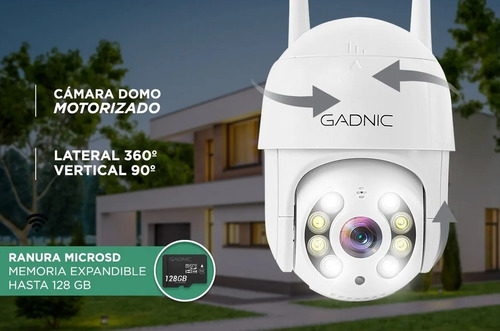 Imagen 3 de 8 de Cámara Ip Gadnic P2p00039 Exterior Domo Motorizado P2p Wifi