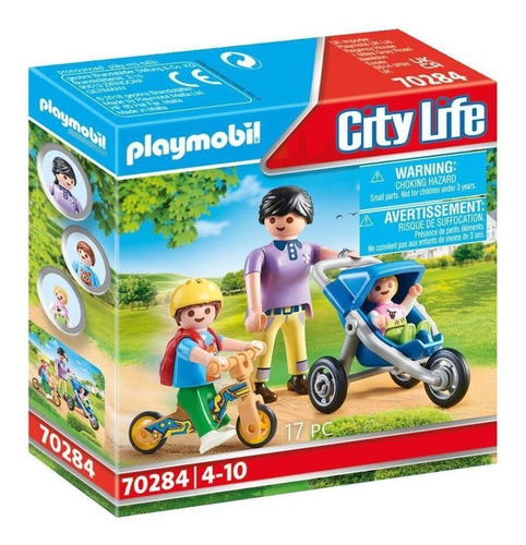 Playmobil City Life 70284 Mamá Con Niños