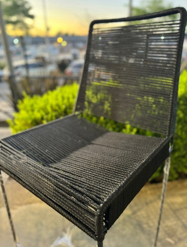 Banqueta Tulum Desayunador × 2 Tejido Premium Laccato