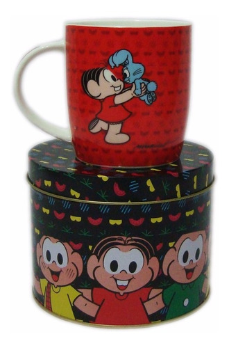 Caneca Porcelana Turma Da Mônica Atacado - Kit Com 4