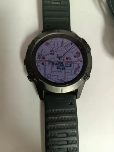 Garmin fēnix 6 Zafiro, negro DLC con correa nylon negra