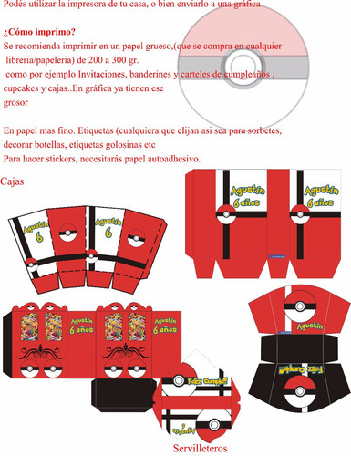 Pokemon Go Kit Imprimible Personalizados Cumpleaños