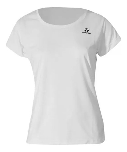 Remera Topper Básica Mujer Trng Blanco