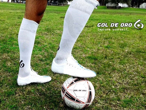 Imagen 4 de 7 de Medias Futbol Hockey Gol De Oro Training Caña Alta Prof