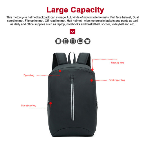 Bolso De Hombro Doble, Mochila Deportiva Impermeable