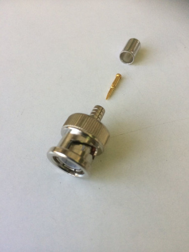 Pack 10 Conect. Coax Bnc Plug, 50 Ohm/amp/part#227079-9-00