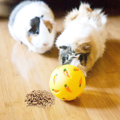 2 Bola De Para Mascotas, Cuenco Alimentador Lento, Amarillo