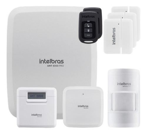 Alarme Monitorado Intelbras Amt 8000 Pro Wifi 6 Sensor S Fio