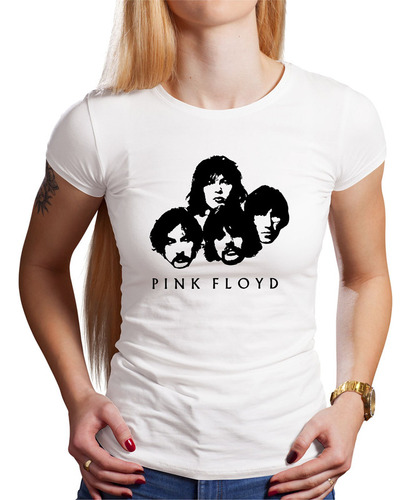 Polo Dama Pink Floyd Faces (d1449 Boleto.store)