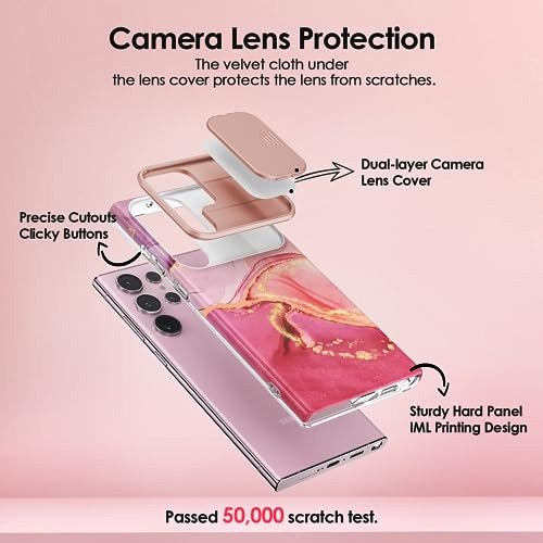 Funda Para Galaxy S23 Ultra 5g Rosa 6.8 PuLG Uso Rudo