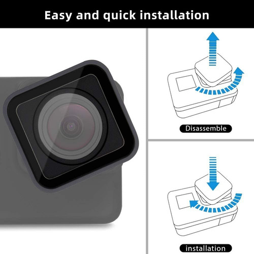 Imagen 3 de 4 de Lente P/ Gopro Go Pro Hero 5 / 6 / 7 Repuesto
