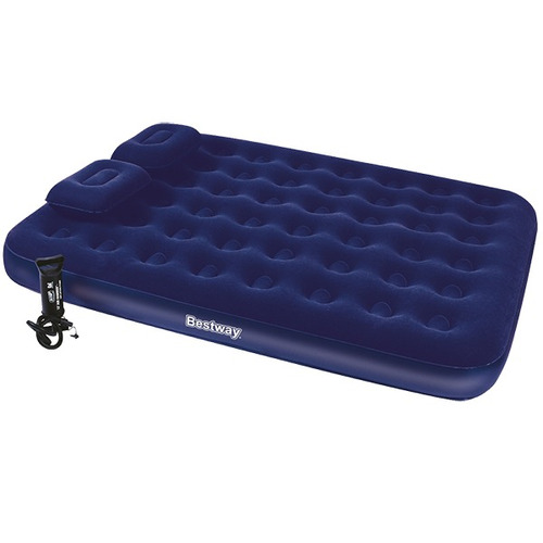 Colchon Inflable Bestway 2 Plazas Con Almohadas E Inflador 6