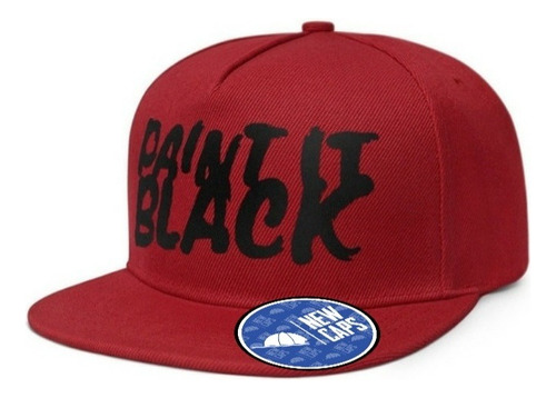 Gorra Plana Snapback Paint In The Black Rolling New Caps 