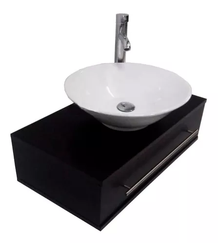 Mueble Para Baño Base Volada Sin Lavabo Ovalin Envío Gratis