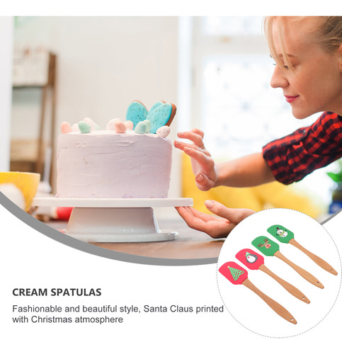 Espátula De Silicona Para Crema Y Mantequilla, 4 Unidades