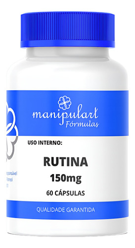 Rutina 150mg - 60 Cápsulas Sabor Sem Sabor