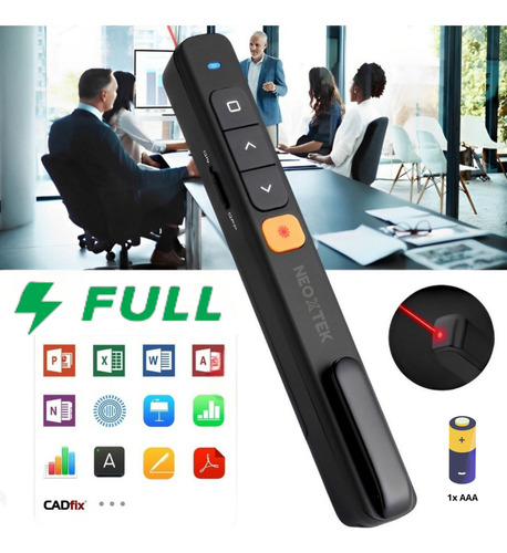 Caneta Laser Power Point Controle Sem Fio Apresentador Slide