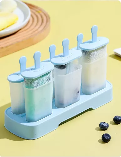 Juego de moldes para paletas – Paquete de 6 moldes reutilizables para  paletas de hielo sin BPA, molde para paletas de hielo, molde para paletas  de