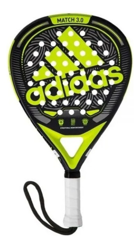 Paleta de pádel  adidas Match 3.0 2021 color negro/lima