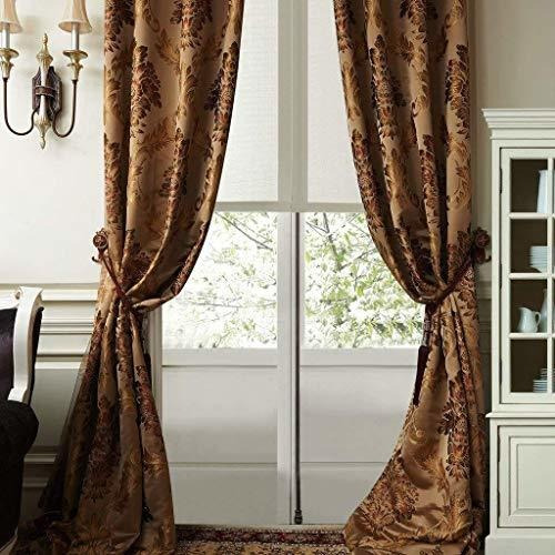 Iyuego Cortinas Opacas De Tela Gruesa Sedosa De Jacquard De 