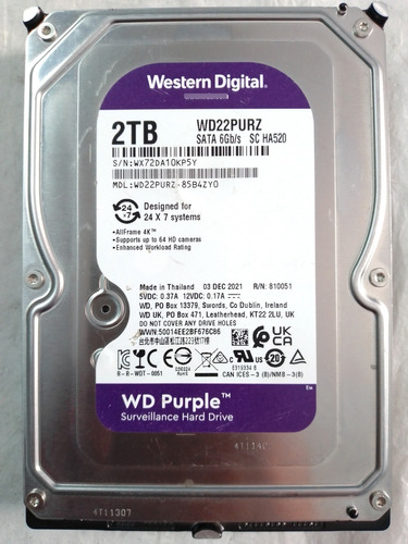 Disco Duro 2 Tera Wd22purz Wd Inoperativo ------ 2tb/3tb/4tb