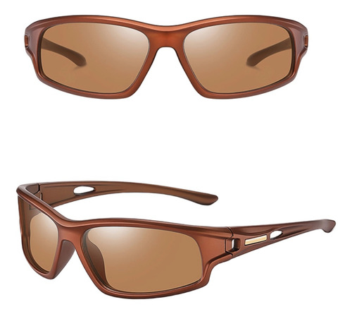Lentes De Sol Polarizados Con Protección Uv400 P/hombre 2 Pz Color Blue/brown