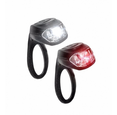 Refletor Sinalizador Tsw Silicone Dianteiro / Traseiro Preto