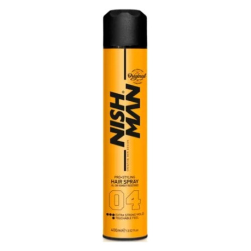 Laca Nish Man Pro Styling Hair Spray Extra Fuerte 400 Ml