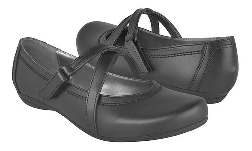 Zapatos Clásicos Para Niña Stylo 176 Simipiel Negro