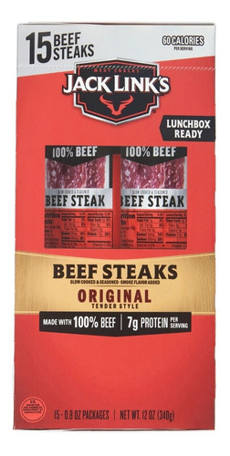 Carne Seca Jack Links Tender Bites Original Beef Steak 340gr