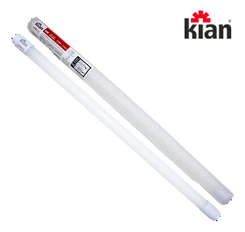 Kian Led Tube Glass Kit C/ 10pç Lampada Tubular Led 9w 6500k 60cm Branca - Cor da luz Branco-frio 110V/220V