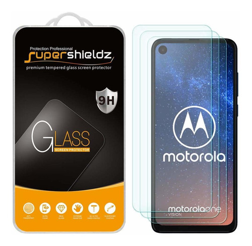 Protector Pantalla Motorola One: 3 Pzas. Tempered Glass