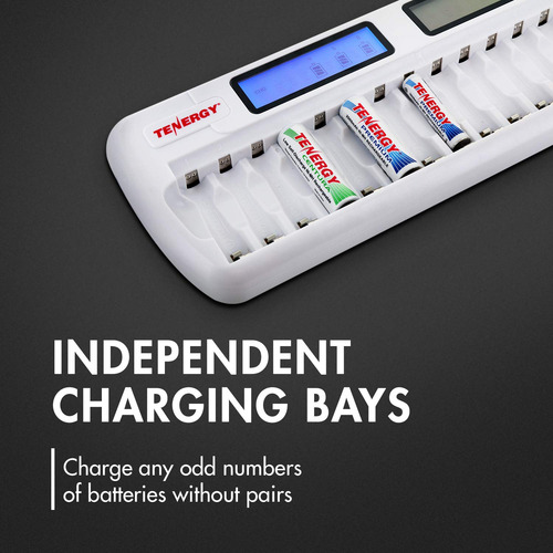 Cargador Inteligente De Batería Aa Aaa 16-bay Lcd Nimh Nicd