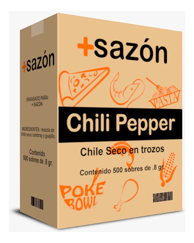 Chile Para Pizzas En Sobre + Sazon