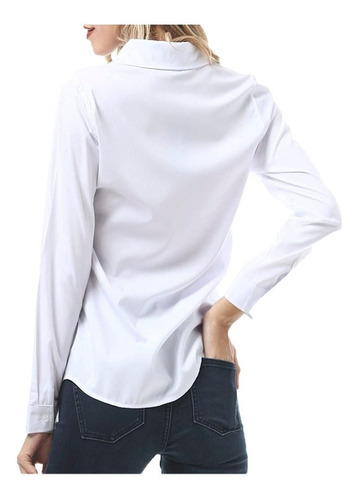 Imagen 3 de 4 de Camisa Dama Entallada Varios Colores Mujer Blusa