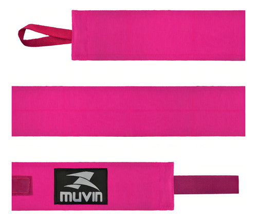 Kit de vendajes elásticos Muvin de 3 m, 3 pares, color rosa