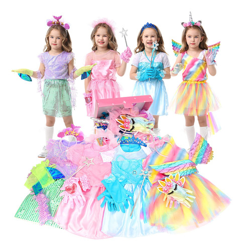 Limiroler Ropa De Princesa Para Niñas Pequeñas, Juego De .