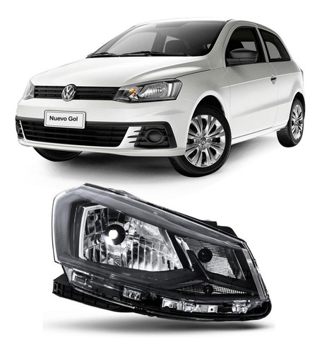 Optica Vw Gol Trend G7 2016 2017 2018, Vira Negra, Depo